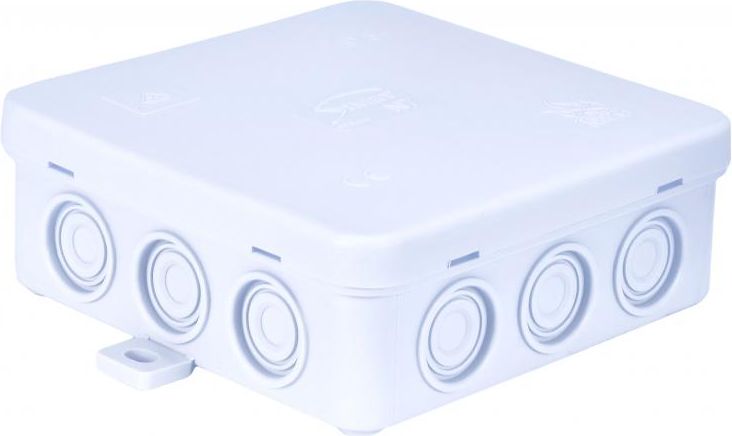 Simet Puszka n/t hermetyczna z dławicą zintegrowaną 100x100x39mm IP54 biała N7 83007006