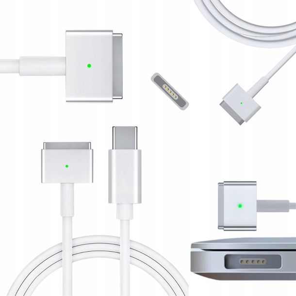 ECONOMY KABEL USB ZASILAJĄCY TYP-C 65W MAGNETYCZNY DO MACBOOK MAGSAFE 2 TYP-T