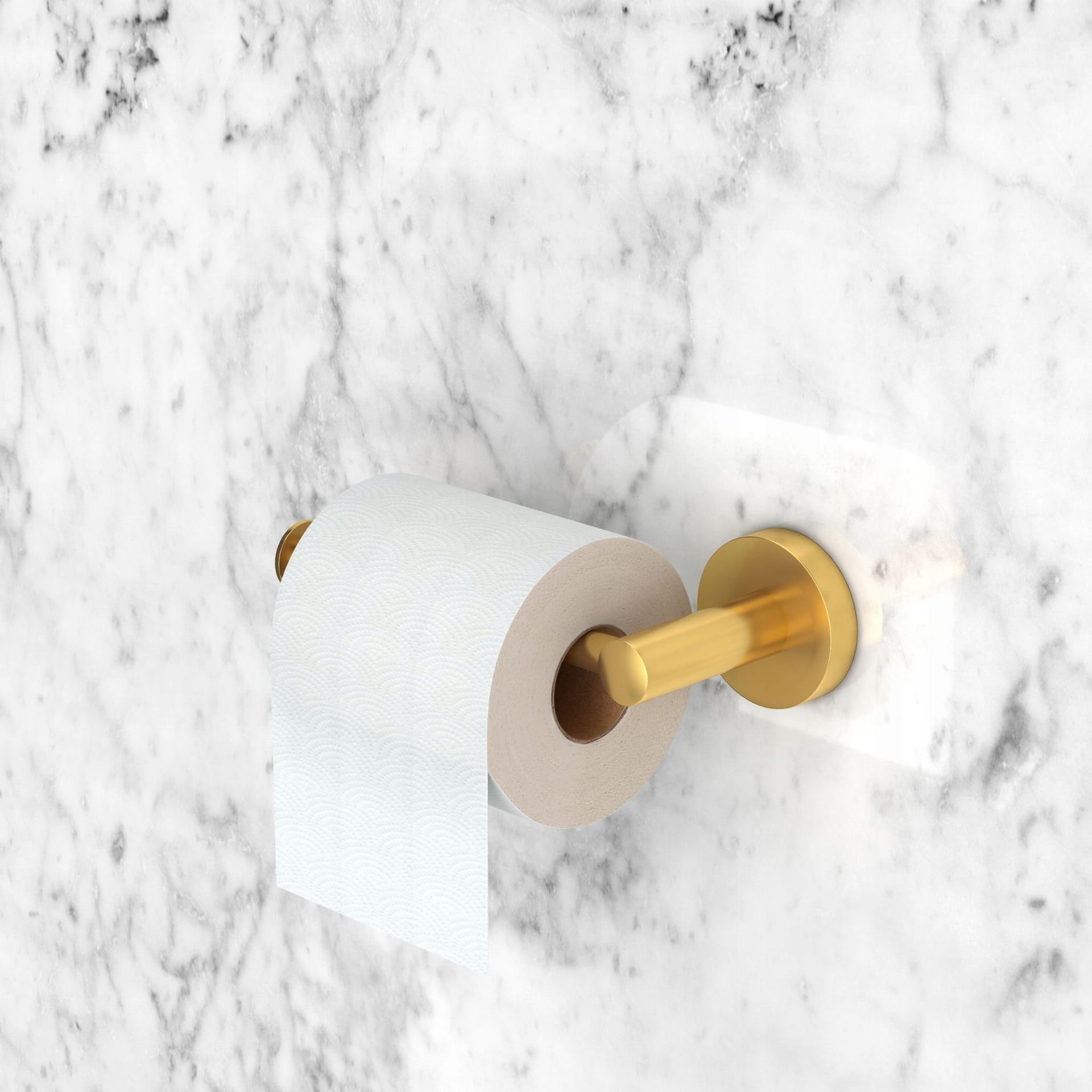 Uchwyt na papier okrągły złoty