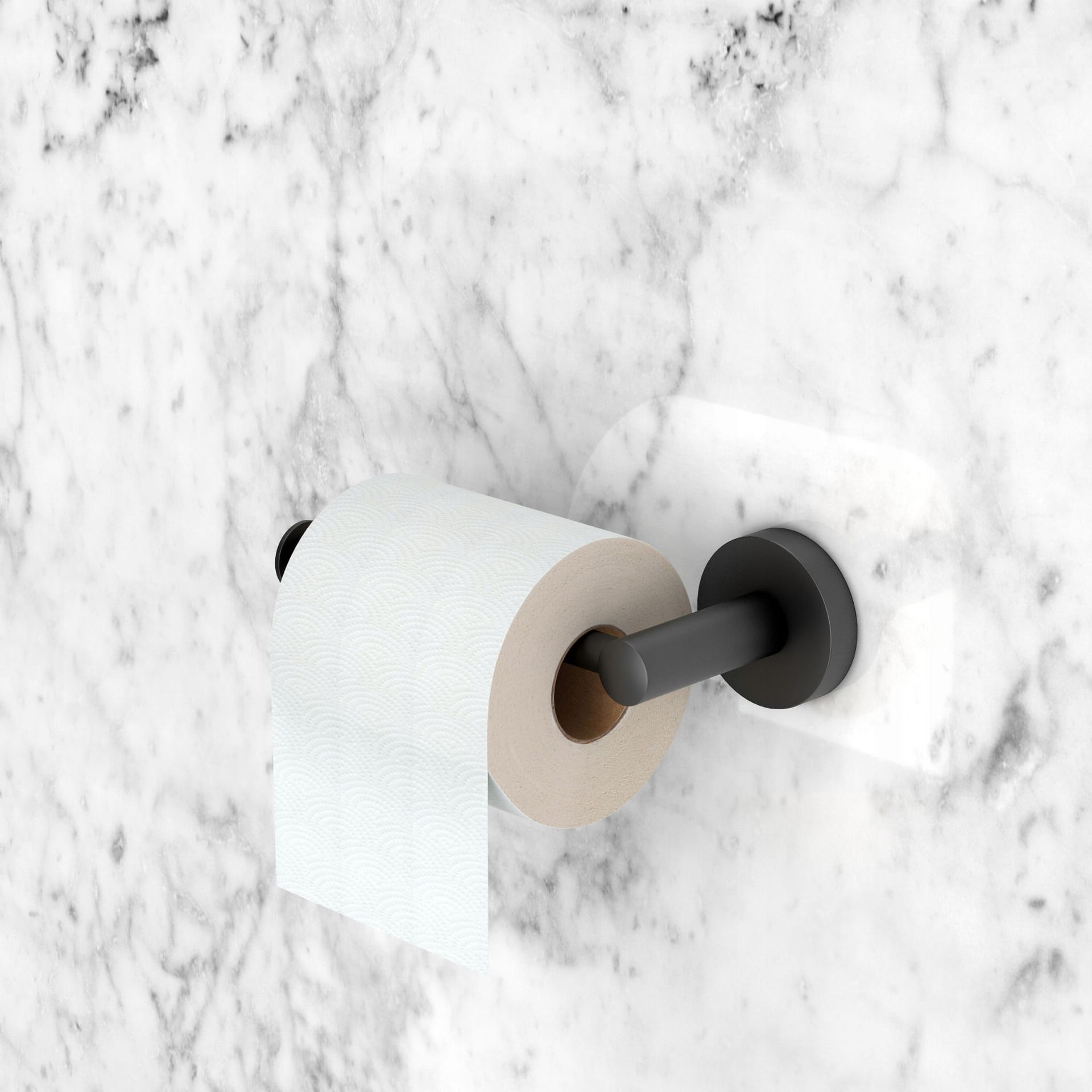 Uchwyt na papier okrągły czarny