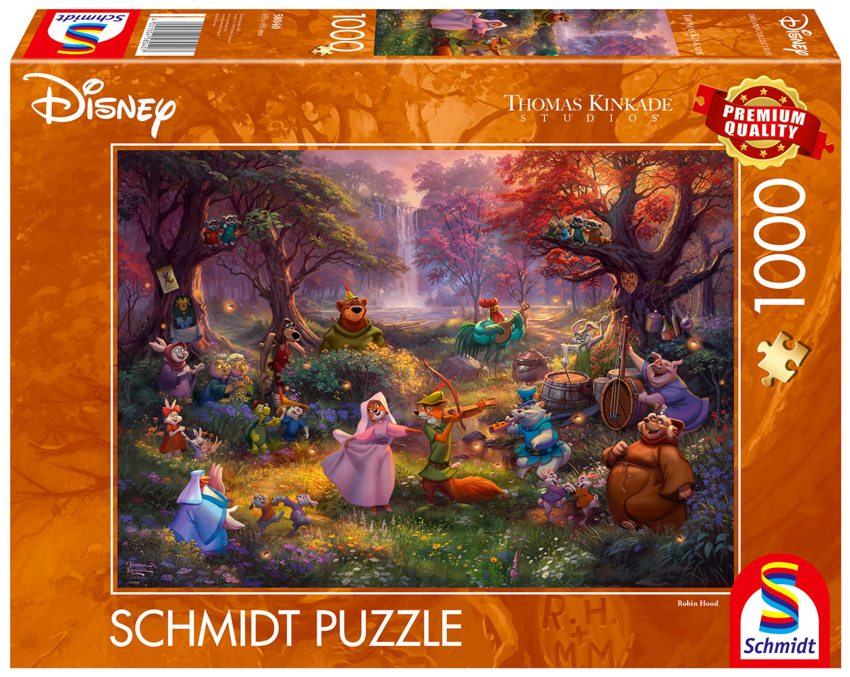 Schmidt, Puzzle PQ THOMAS KINKADE Robin Hood (Disney), 1000 el.