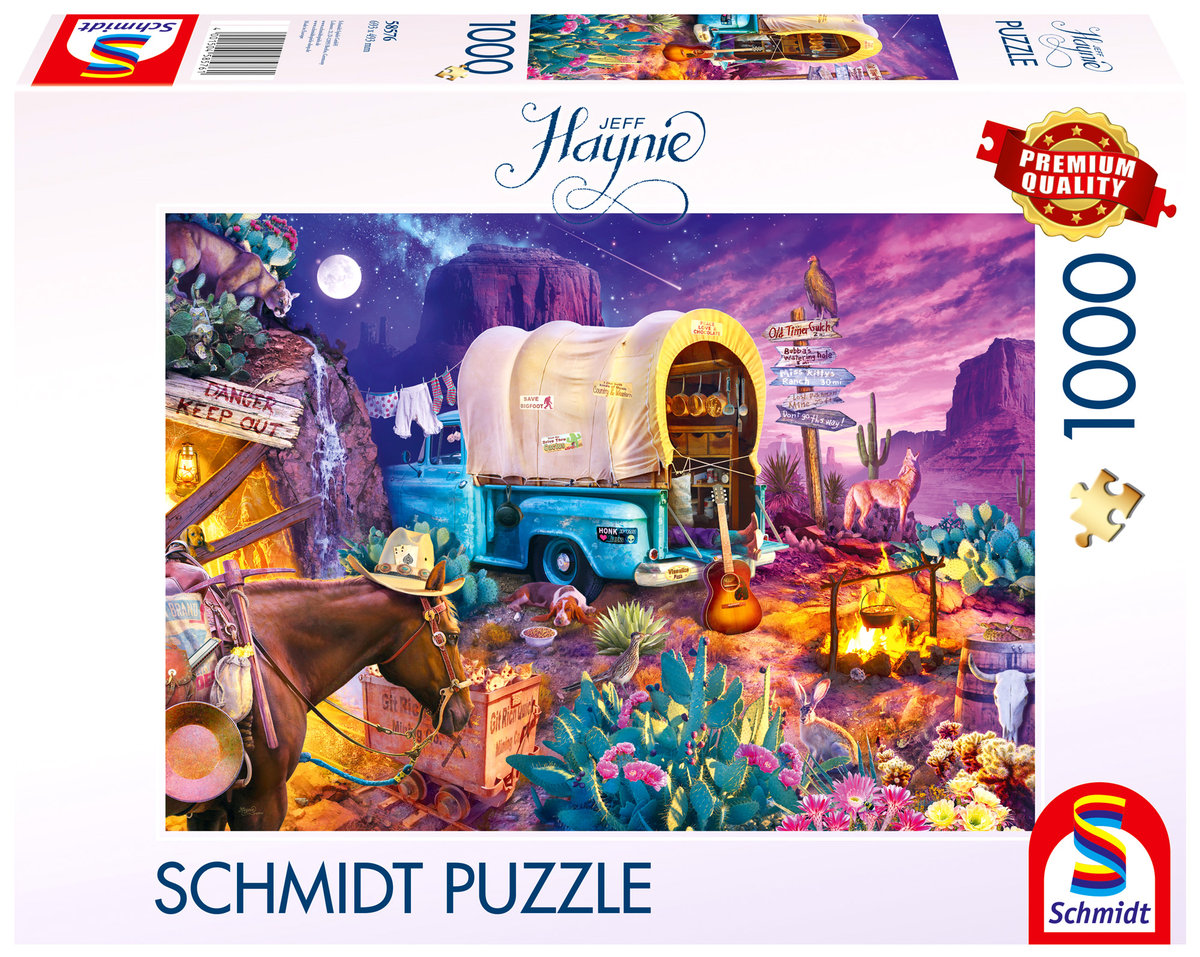 Schmidt, Puzzle PQ JEFF HAYNIE Biwak na Dzikim Zachodzie, 1000 el.