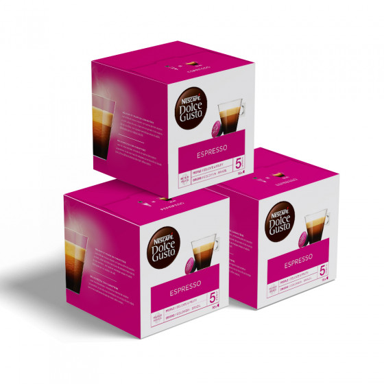 Kawa w kapsułkach NESCAFÉ® Dolce Gusto® Espresso, 3 x 16 szt.