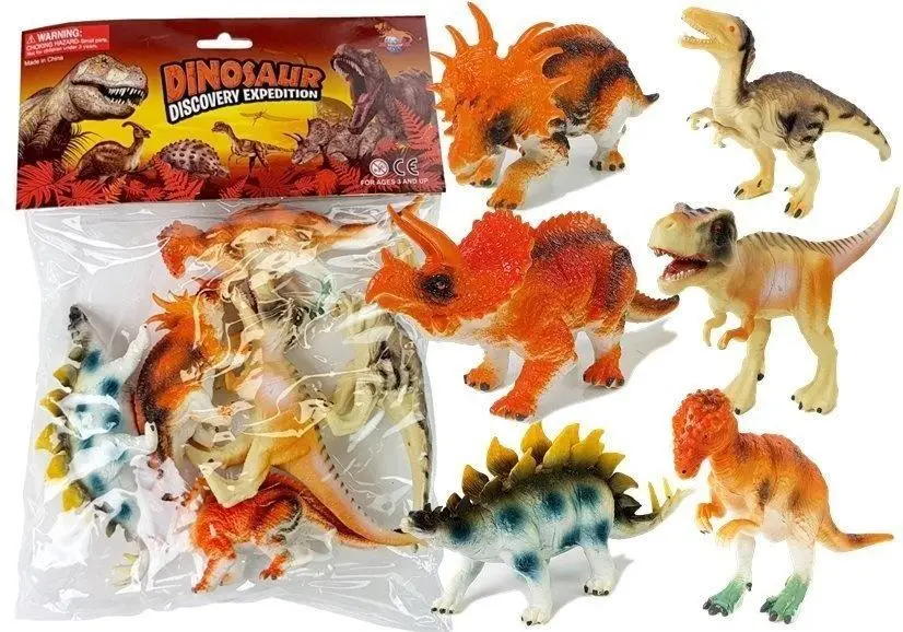 Zestaw figurek Dinozaury 6szt - Leantoys