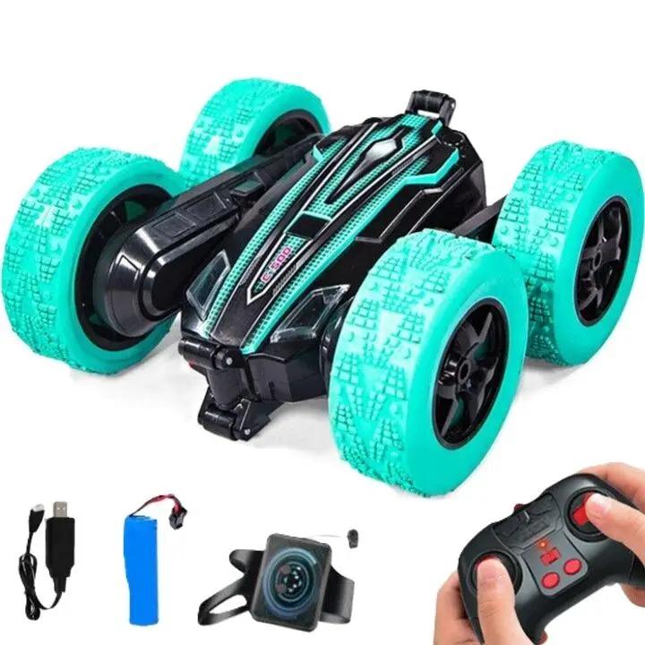 Samochód kaskaderski Twister R/C niebieski - Leantoys