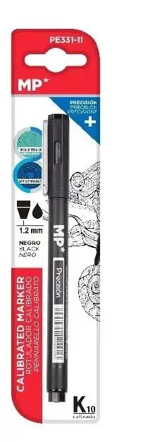 Marker precyzyjny kaligraficzny 1,2mm czarny - MP Main Paper