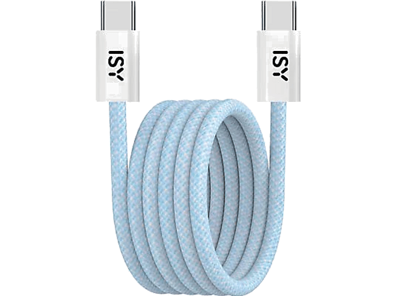 Kabel USB typ C ISY IUC-5400-BL 1m Magnetyczny Niebieski