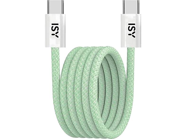 Kabel USB typ C ISY IUC-5400-GR 1m Magnetyczny Zielony