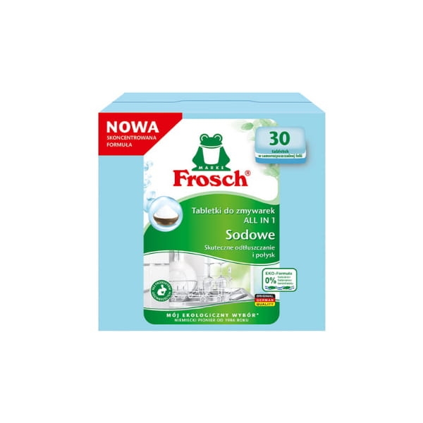 Frosch All in One, sodowe tabletki do zmywarek, 30 szt.