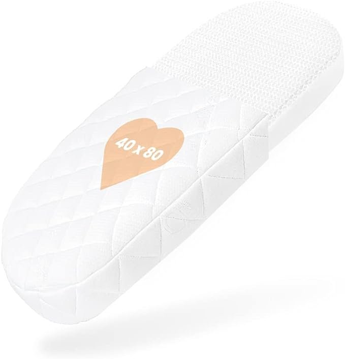 BestCare Materac do łóżeczka dziecięcego Aero 40 x 80 x 6 cm, owalny