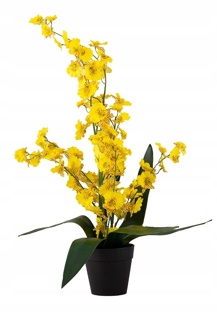 SZTUCZNY KWIAT STORCZYK żółty wys. 54cm