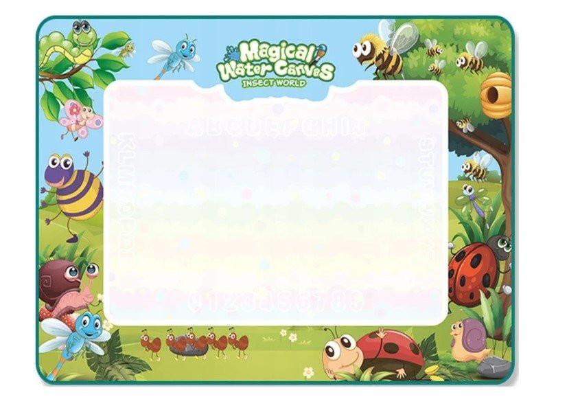 Duża Mata Wodna Do Rysowania Malowania Pisaki Szablony Wałek Zwierzęta