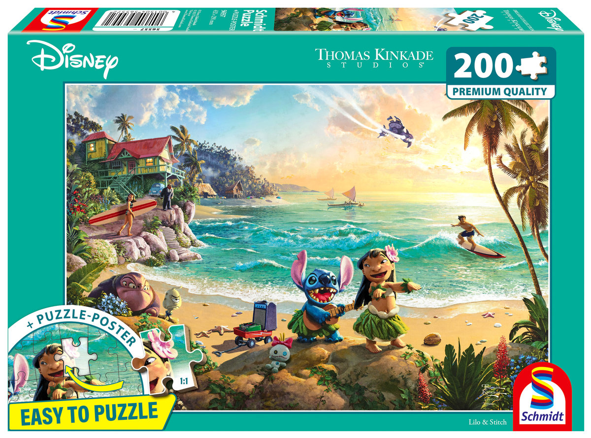 Schmidt, Puzzle PQ THOMAS KINKADE Lilo & Stich (Disney), 200 el.