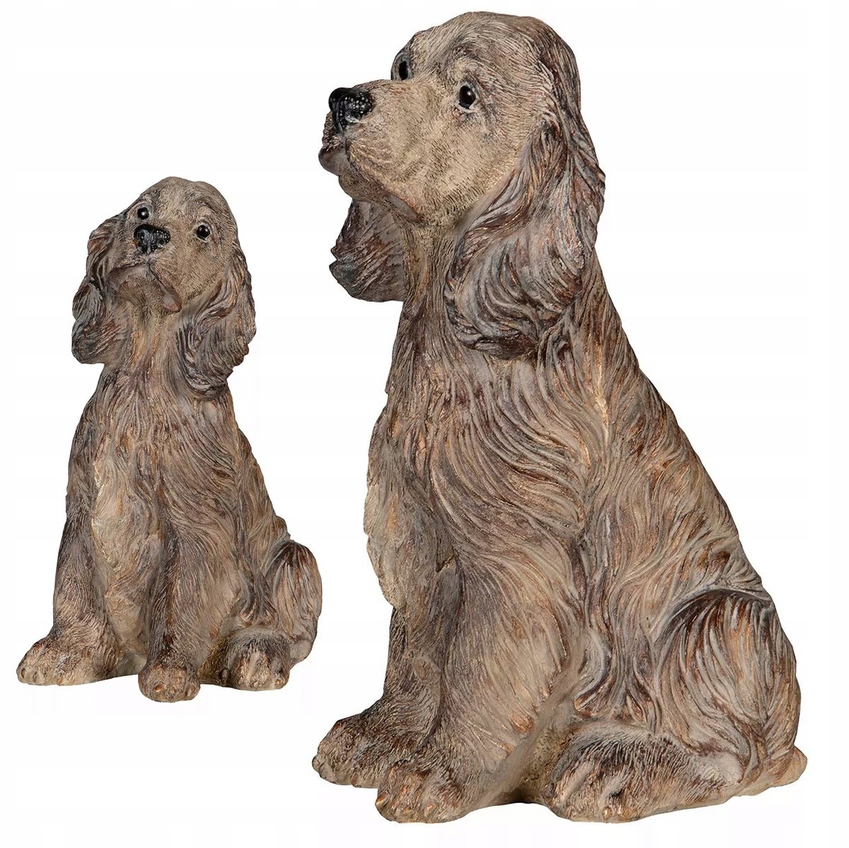 FIGURKA PSA pies Cocker Spaniel DEKORACYJNA do salonu na prezent 33cm