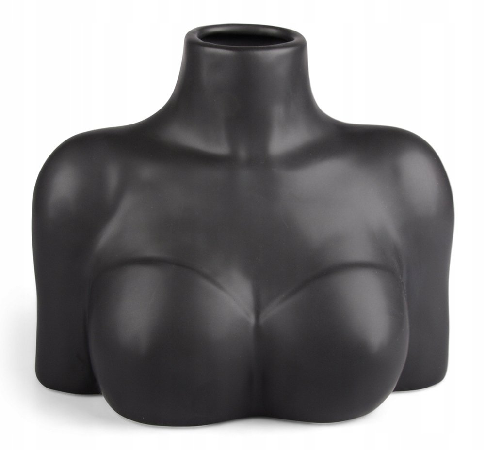 WAZON FEMINE czarny ceramiczny wys. 15cm