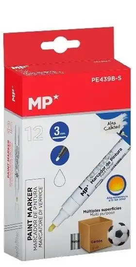Marker olejowy 3.0mm biały (12szt) - MP Main Paper