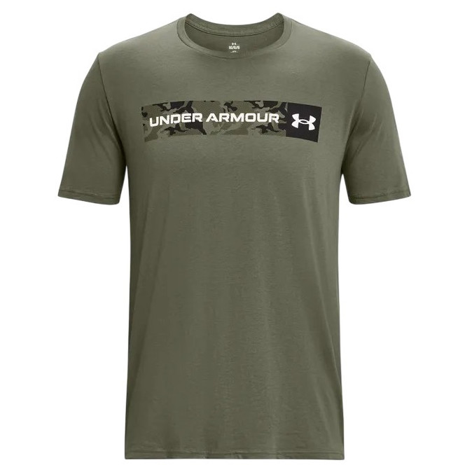 Koszulka męska Under Armour Camo Chest Stripe SS Rozmiar: XXL / Kolor: zielony
