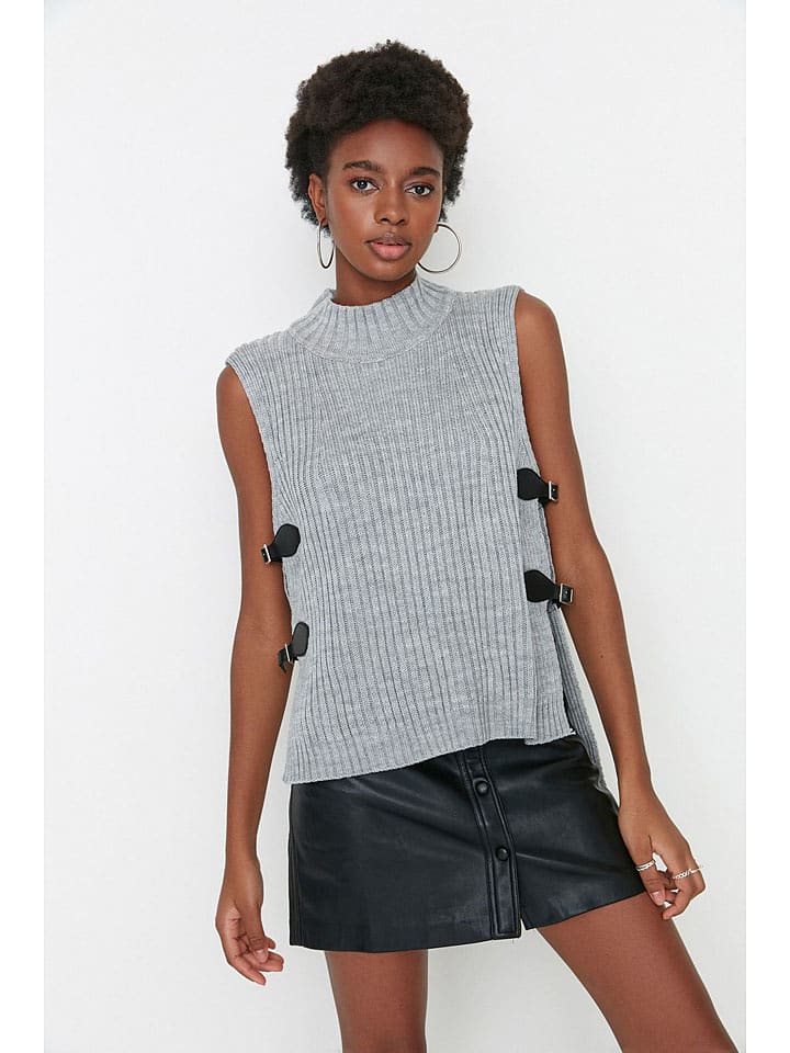 trendyol Bezrękawnik w kolorze jasnoszarym