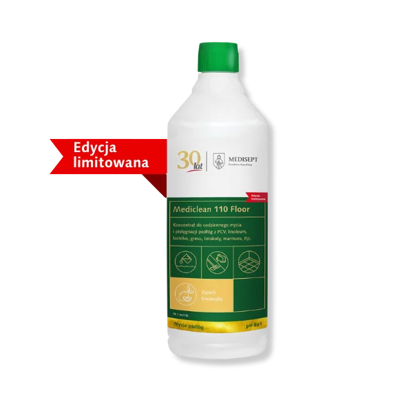 Mediclean 110 Floor 1L - Koncentrat do Mycia i Pielęgnacji Podłóg - Limoncello