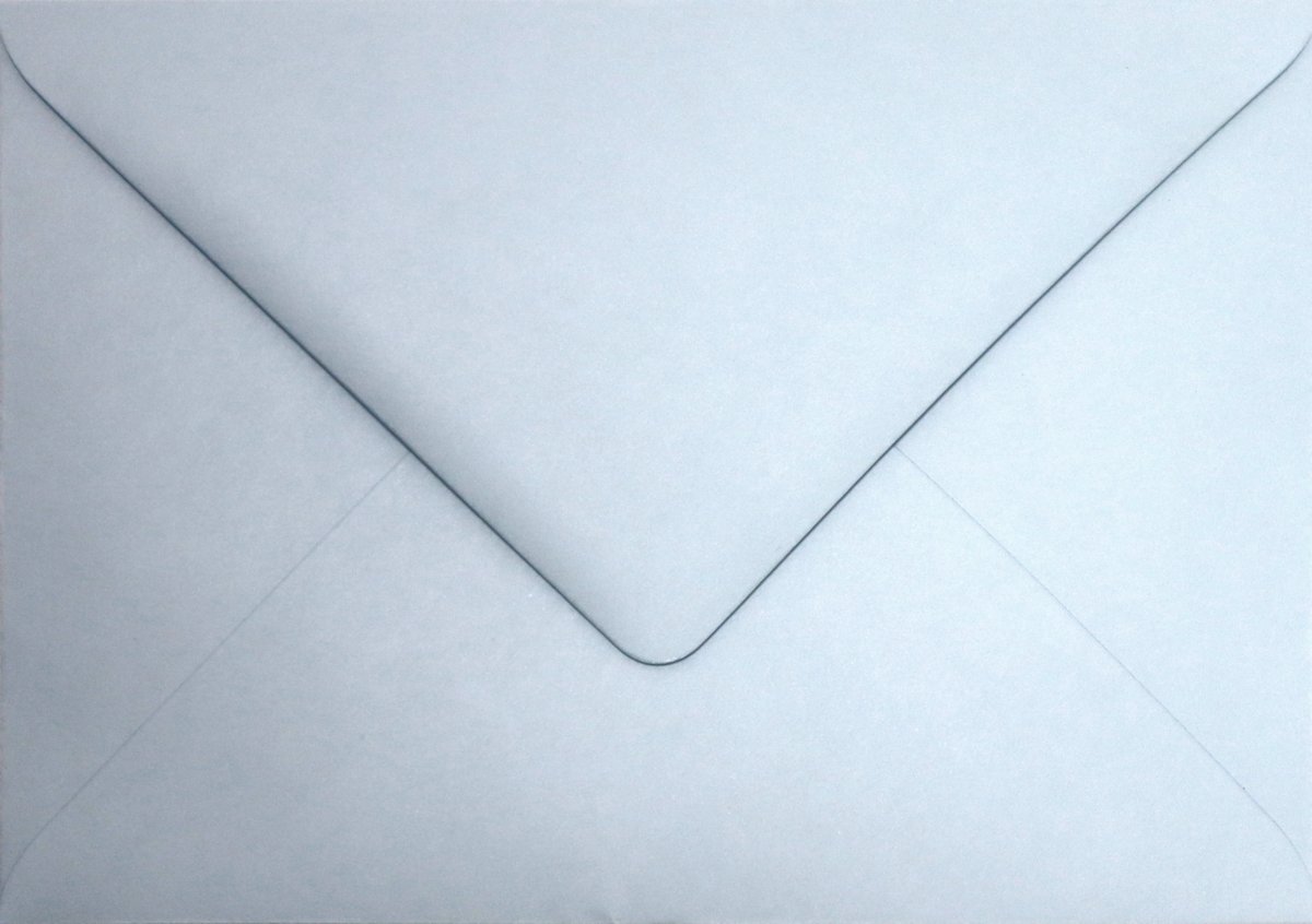 Koperty ozdobne gładkie B6 błękitne Malmero Azur NK 120g 25 szt. - na zaproszenia, korekspondencję, kartki, pieniądze