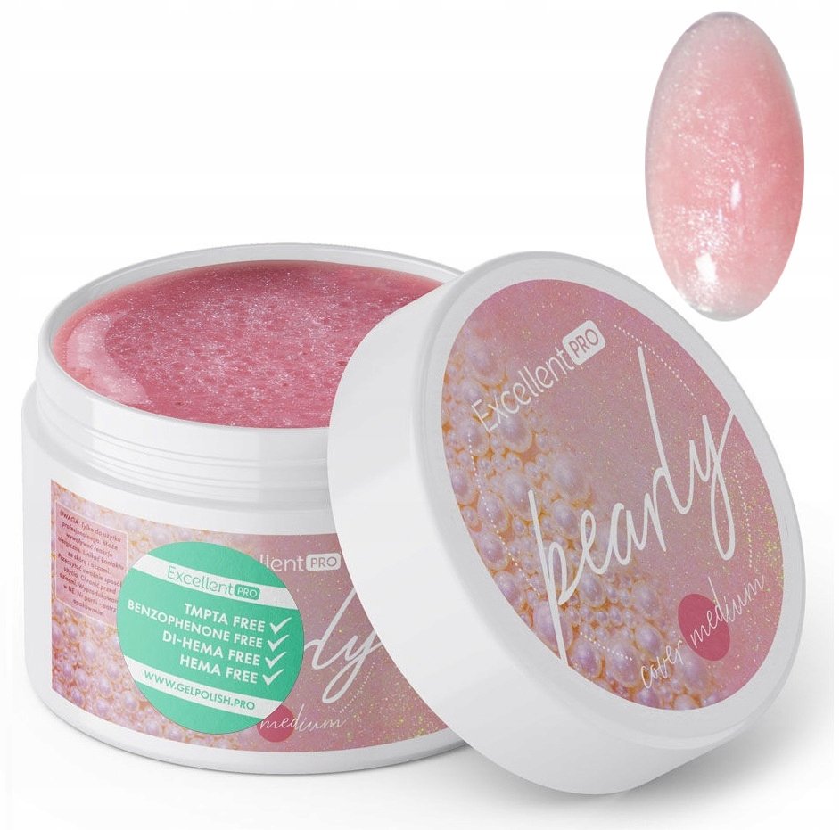 EXCELLENT PRO PEARLY GEL PERŁOWY ŻEL BUDUJĄCY COVER MEDIUM 50 g