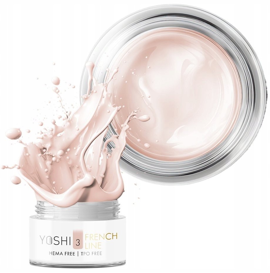 YOSHI FRENCH LINE ŻEL BUDUJĄCY SAMOPOZIOMUJĄCY TWARDY NR 3 50 ml