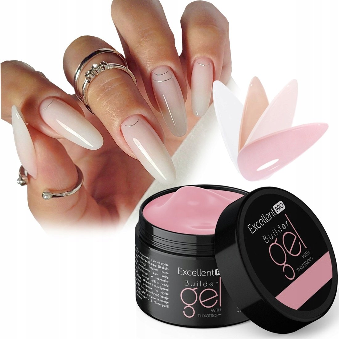 EXCELLENT PRO BUILDER GEL ŻEL BUDUJĄCY Z TIKSOTROPIĄ WYBÓR KOLORU 15 g