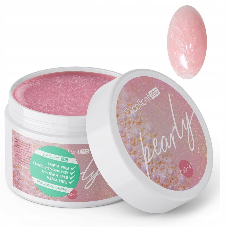 EXCELLENT PRO PEARLY GEL PERŁOWY ŻEL BUDUJĄCY COVER 15 g