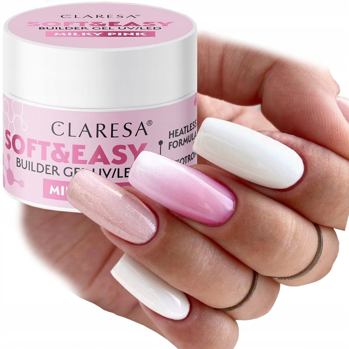 CLARESA SOFT & EASY ŻEL BUDUJĄCY Z TIKSOTROPIĄ WYBÓR KOLORU 12 g