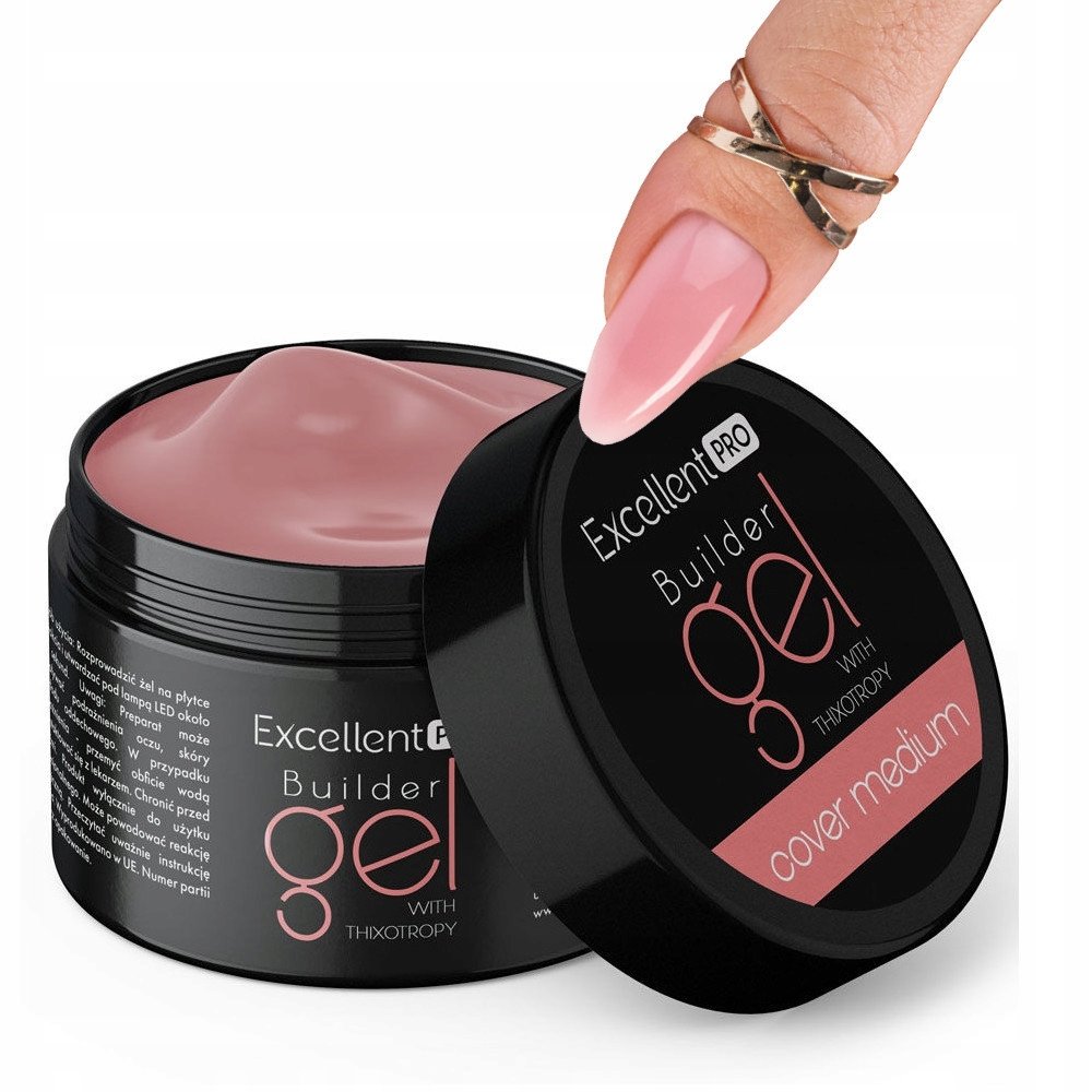 Excellent Pro Builder Gel Żel Budujący Z Tiksotropią Cover Medium 50 G
