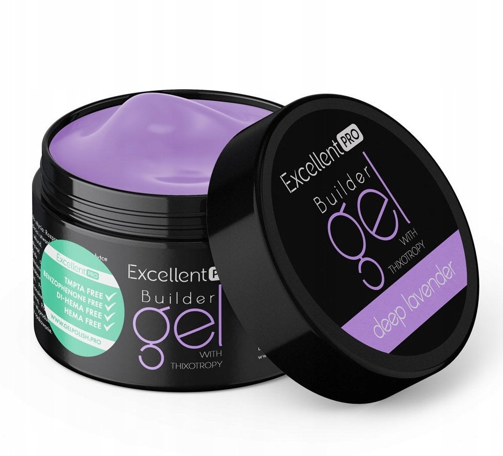 EXCELLENT PRO BUILDER GEL ŻEL BUDUJĄCY Z TIKSOTROPIĄ DEEP LAVENDER 50 g