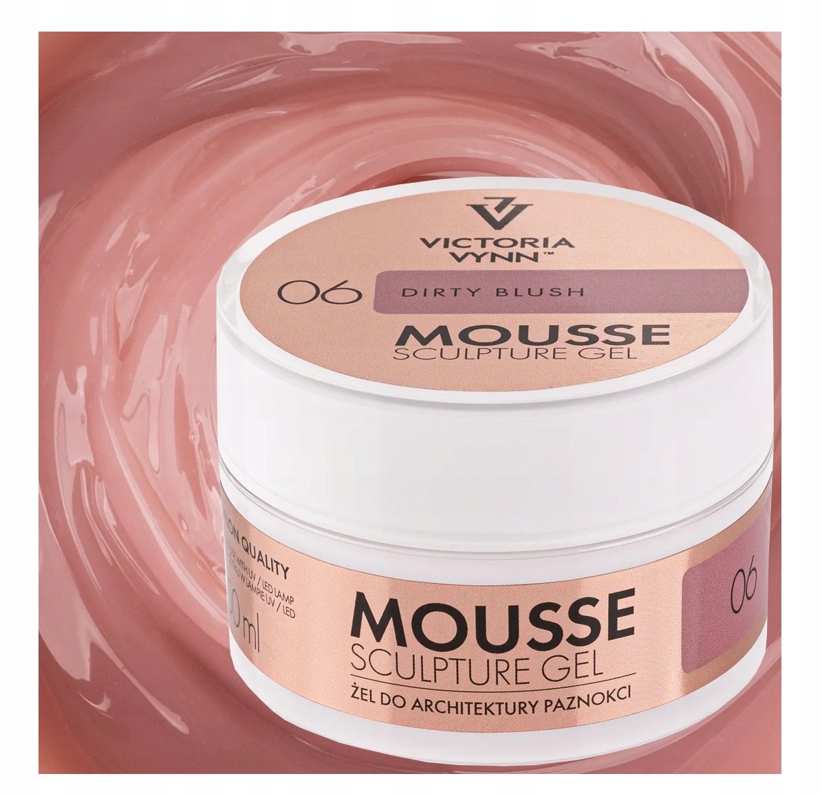VICTORIA VYNN MOUSSE GEL ŻEL BUDUJĄCY Z TIKSOTROPIĄ - 06 DIRTY BLUSH 15 ml