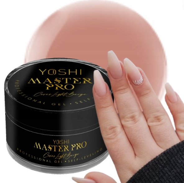YOSHI MASTER PRO GEL SAMOPOZIOMUJĄCY ŻEL BUDUJĄCY COVER LIGHT BEIGE 15 ml