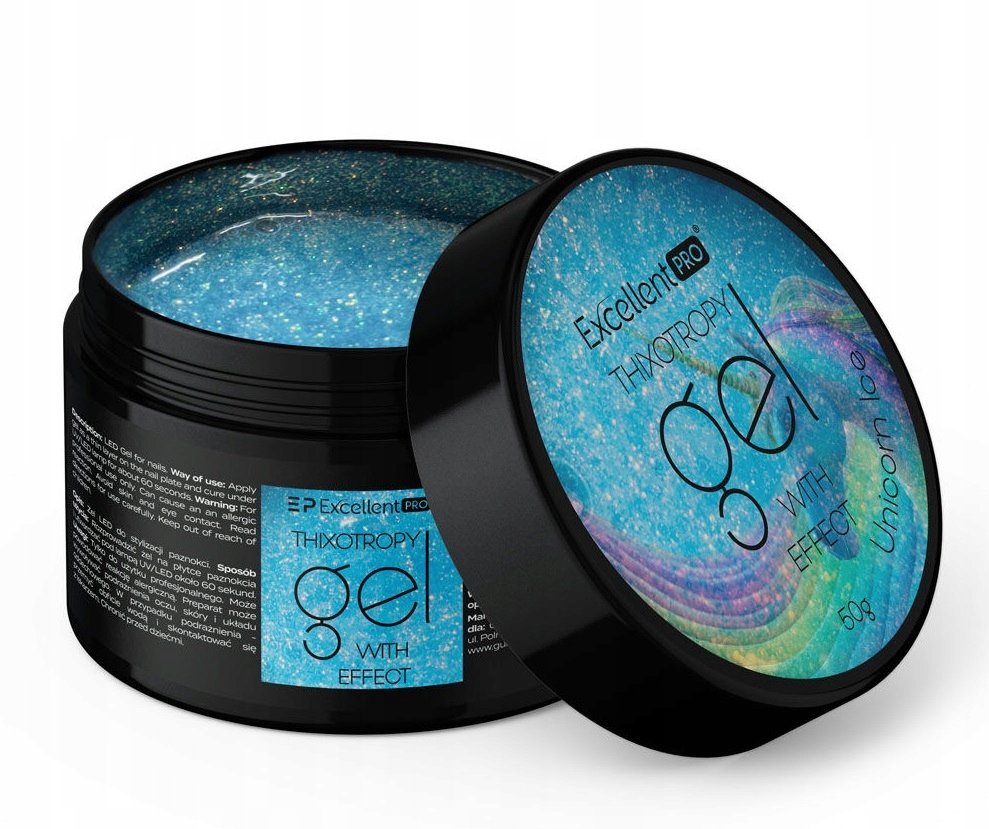 EXCELLENT PRO TIXOTHROPY GEL BROKATOWY ŻEL BUDUJĄCY UNICORN ICE 50 g