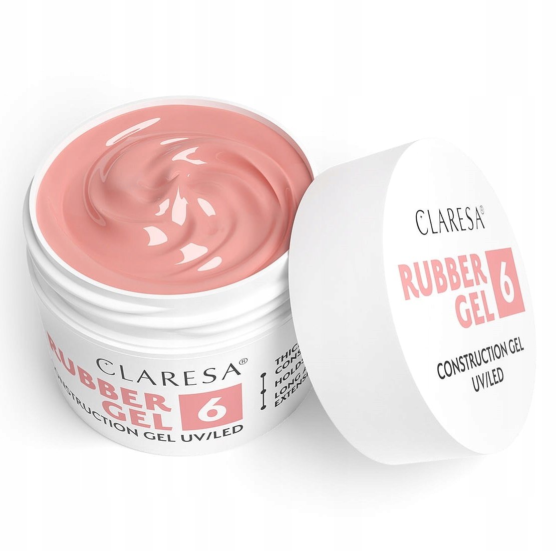 CLARESA RUBBER GEL GĘSTY ŻEL BUDUJĄCY KONSTRUKCYJNY Z TIKSOTROPIĄ 6 - 90 g
