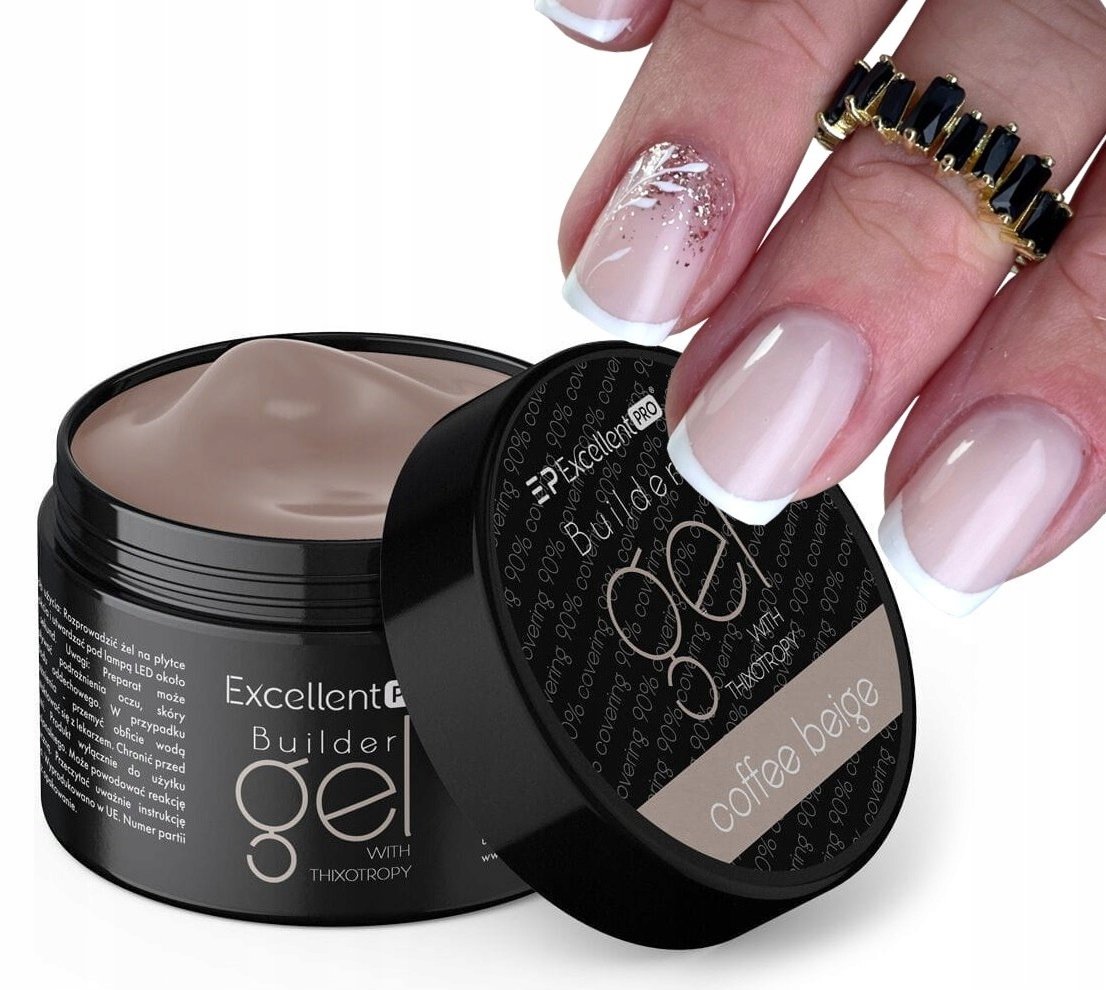 EXCELLENT PRO BUILDER GEL ŻEL BUDUJĄCY Z TIKSOTROPIĄ BEŻOWY COFFE BEIGE 15g