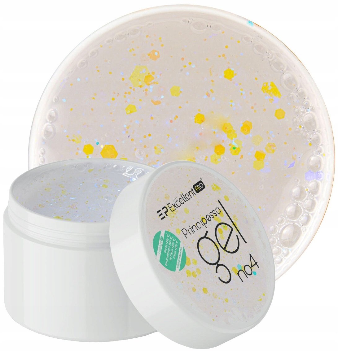 EXCELLENT PRO PRINCIPESSA GEL ŻEL Z BROKATEM EFEKT PRINCESSA 04 15 g