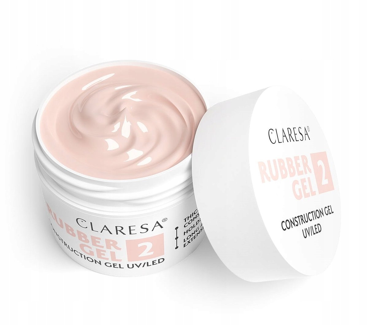 CLARESA RUBBER GEL ŻEL BUDUJĄCY Z TIKSOTROPIĄ - 2 - 12 g