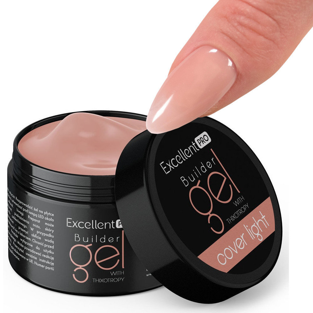 EXCELLENT PRO BUILDER GEL ŻEL BUDUJĄCY Z TIKSOTROPIĄ COVER LIGHT 15 g