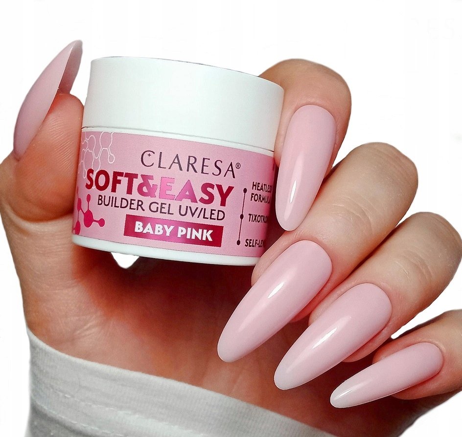CLARESA SOFT & EASY BUILDER GEL ŻEL BUDUJĄCY DO PAZNOKCI BABY PINK 90 g