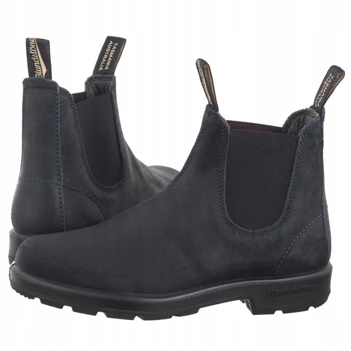 Buty Sztyblety Skórzane Blundstone 1912 Navy Granatowe