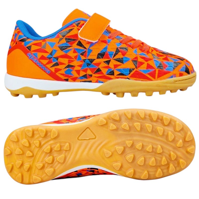 Turfy Na Rzepy Sportowe Do Gry w Piłkę Wygodne Modne Piłkarskie Dziecięce Ziren Pomarańczowe 37