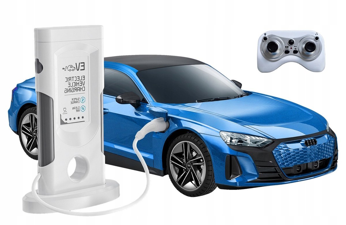 AUDI RS E-TRON GT SKALA 1:14 SAMOCHÓD ZDALNIE STEROWANY SZYBKIE ŁADOWANIE (NIEBIESKI)