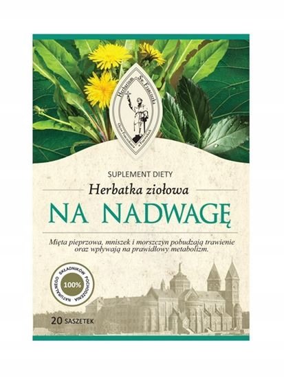 Franciszkańska Herbatka ziołowa NA NADWAGĘ FIX 20x5g Herbarium