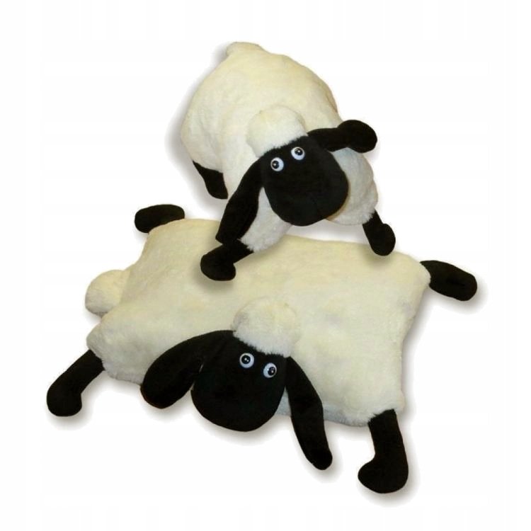 PODUSZKA SKŁADANA BARANEK OWIECZKA CZARNE NOGI MASKOTKA WIELKANOC
