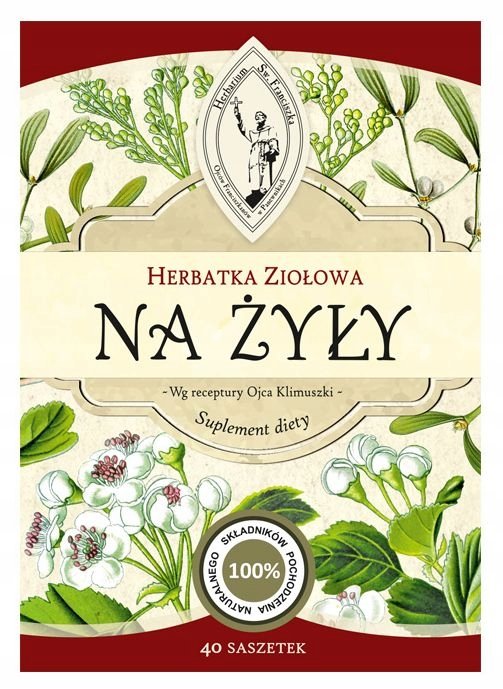 Herbata ziołowa NA ŻYŁY Herbarium Św. Franciszka 120 g