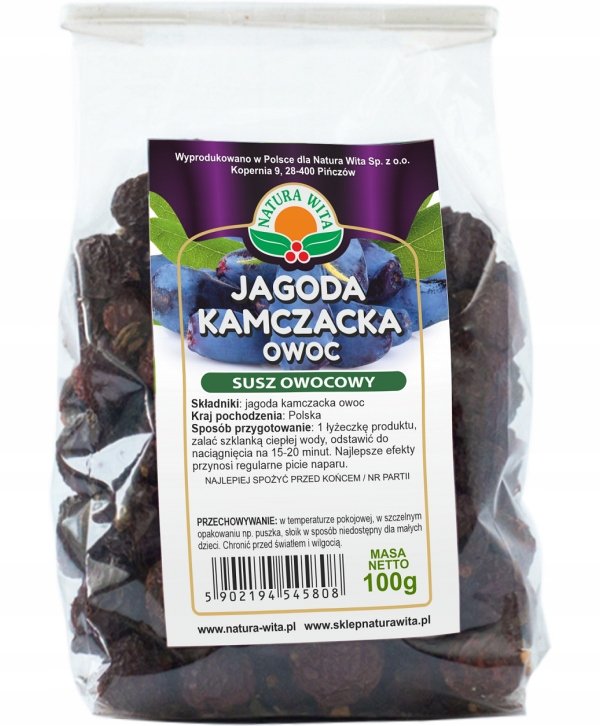 JAGODA KAMCZACKA OWOC 100g Natura Wita