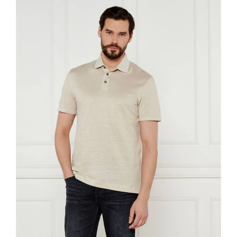 BOSS BLACK Polo H-Press 28 | Regular Fit | z dodatkiem lnu