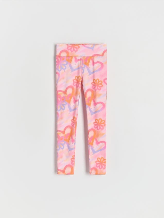 Reserved - Wzorzyste legginsy - wielobarwny