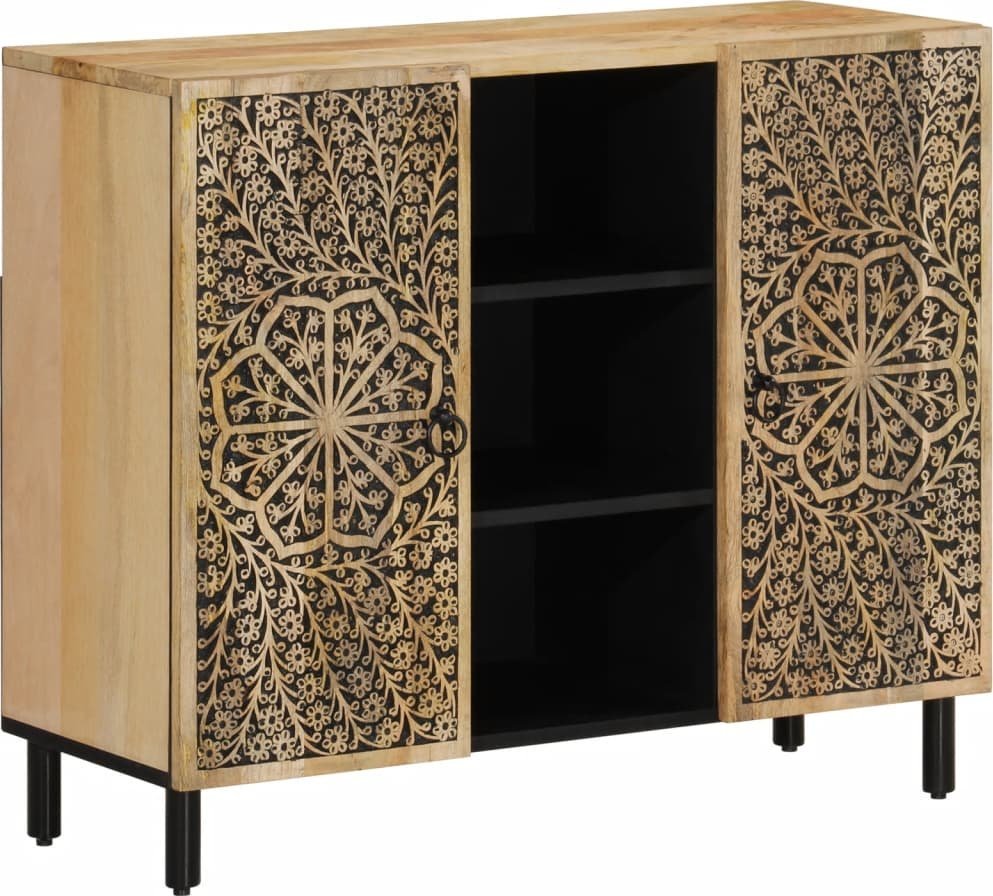 vidaXL vidaXL Szafka, 90x33x75 cm, lite drewno mango